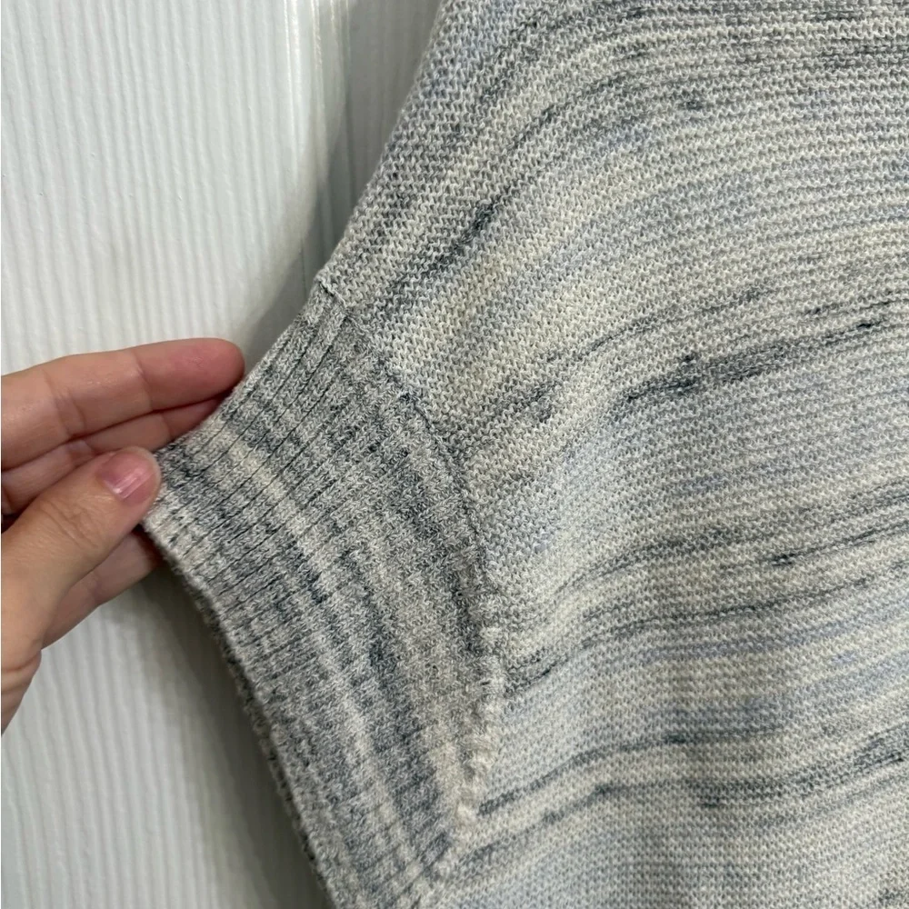 Haven Well Within Knit Sweater Gray Blue Organic Cotton Small Dolman coastal